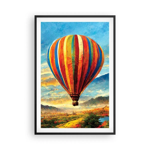 Plagát v čiernom ráme - V tichu je toho vidieť viac - 61x91 cm