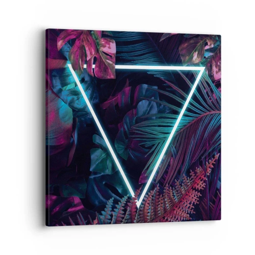 Obraz na plátne - Záhrada v disco štýle - 40x40 cm