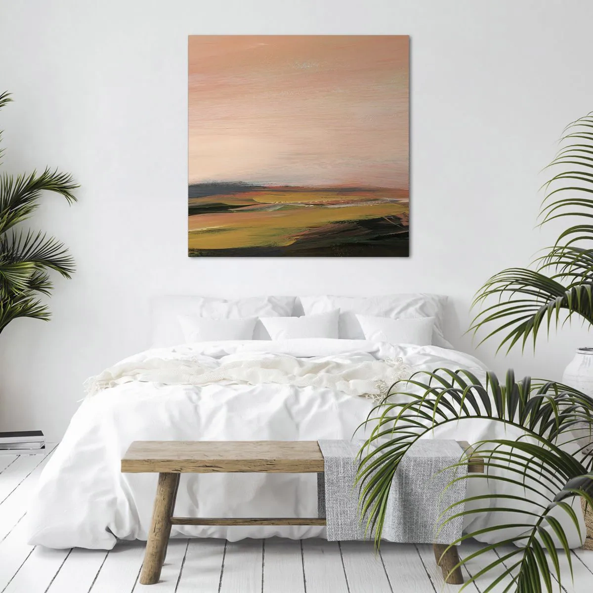 Obraz na plátne - V ružových tónoch - 70x70 cm