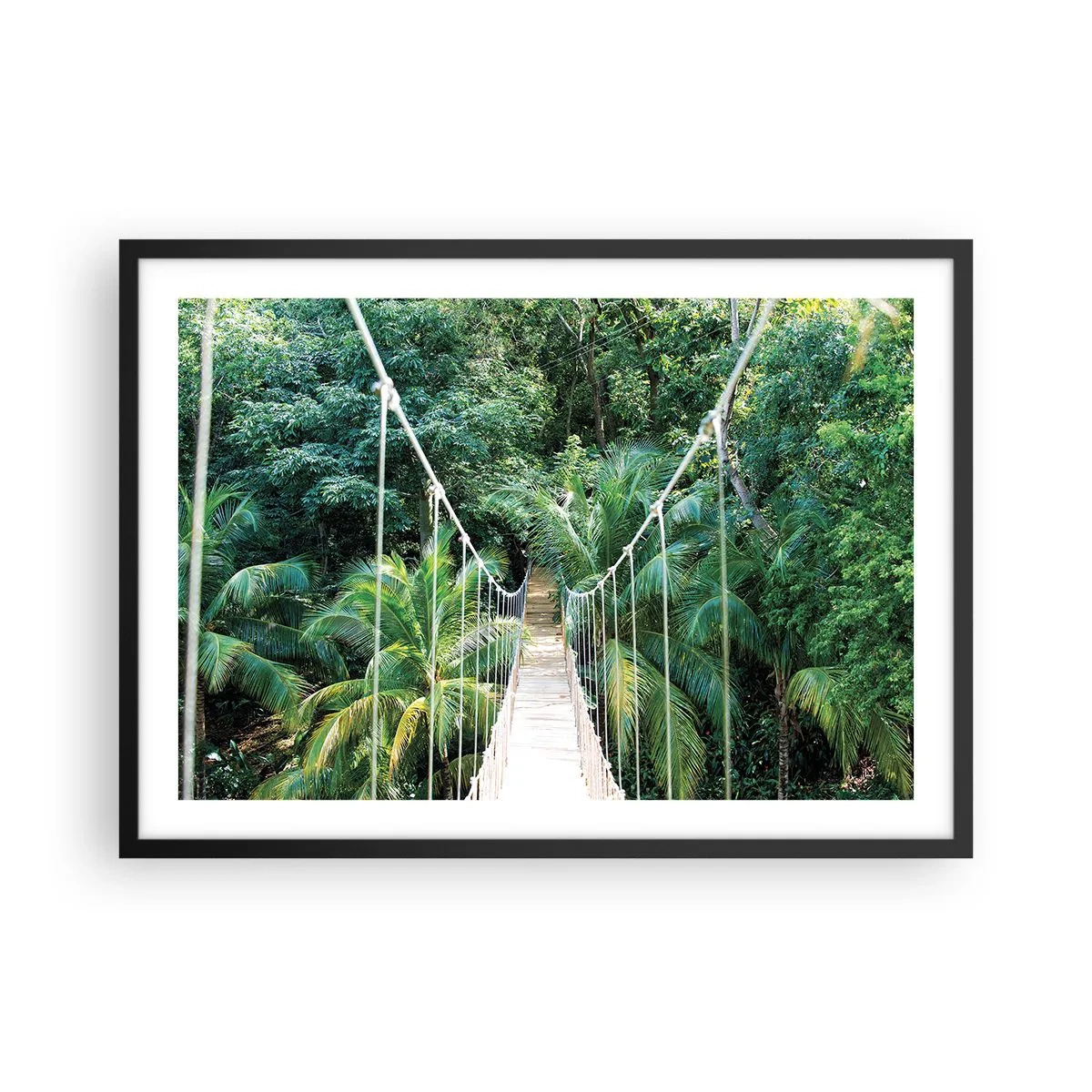 Plagát v čiernom ráme - Welcome to the jungle! - 70x50 cm