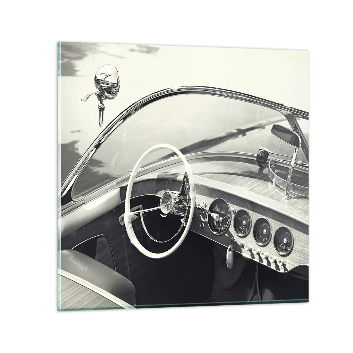 Obraz na skle - Počasie pre bohatých - 60x60 cm