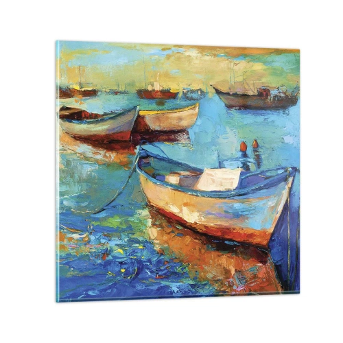 Obraz na skle - V južnom zálive - 30x30 cm