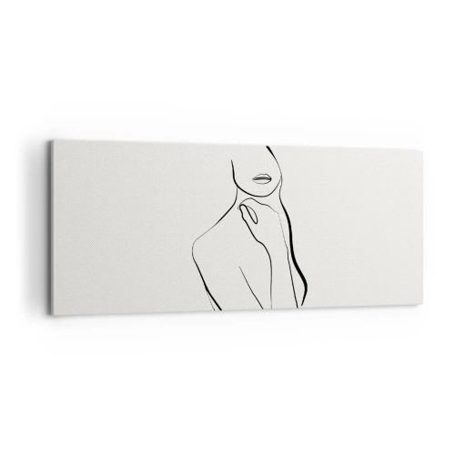 Obraz na plátne - Vlna melanchólie - 100x40 cm
