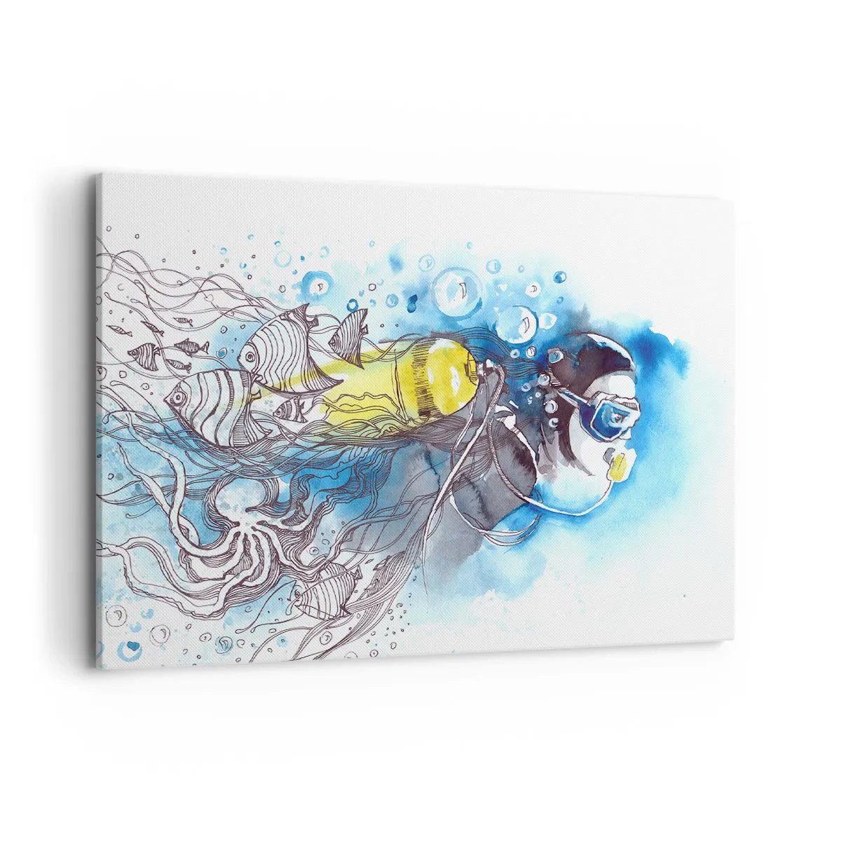 Obraz na plátne - Veľká modrá - 100x70 cm