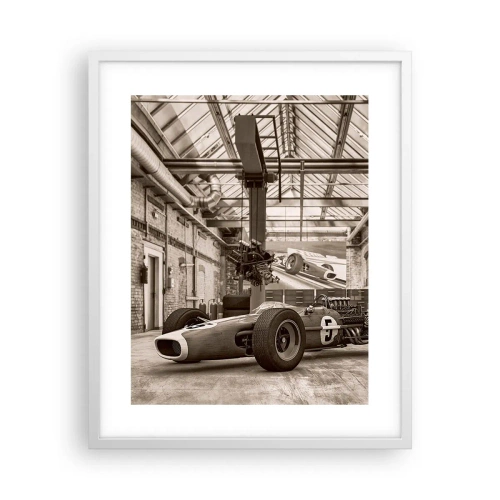 Plagát v bielom ráme - Odpočinok víťaza - 40x50 cm