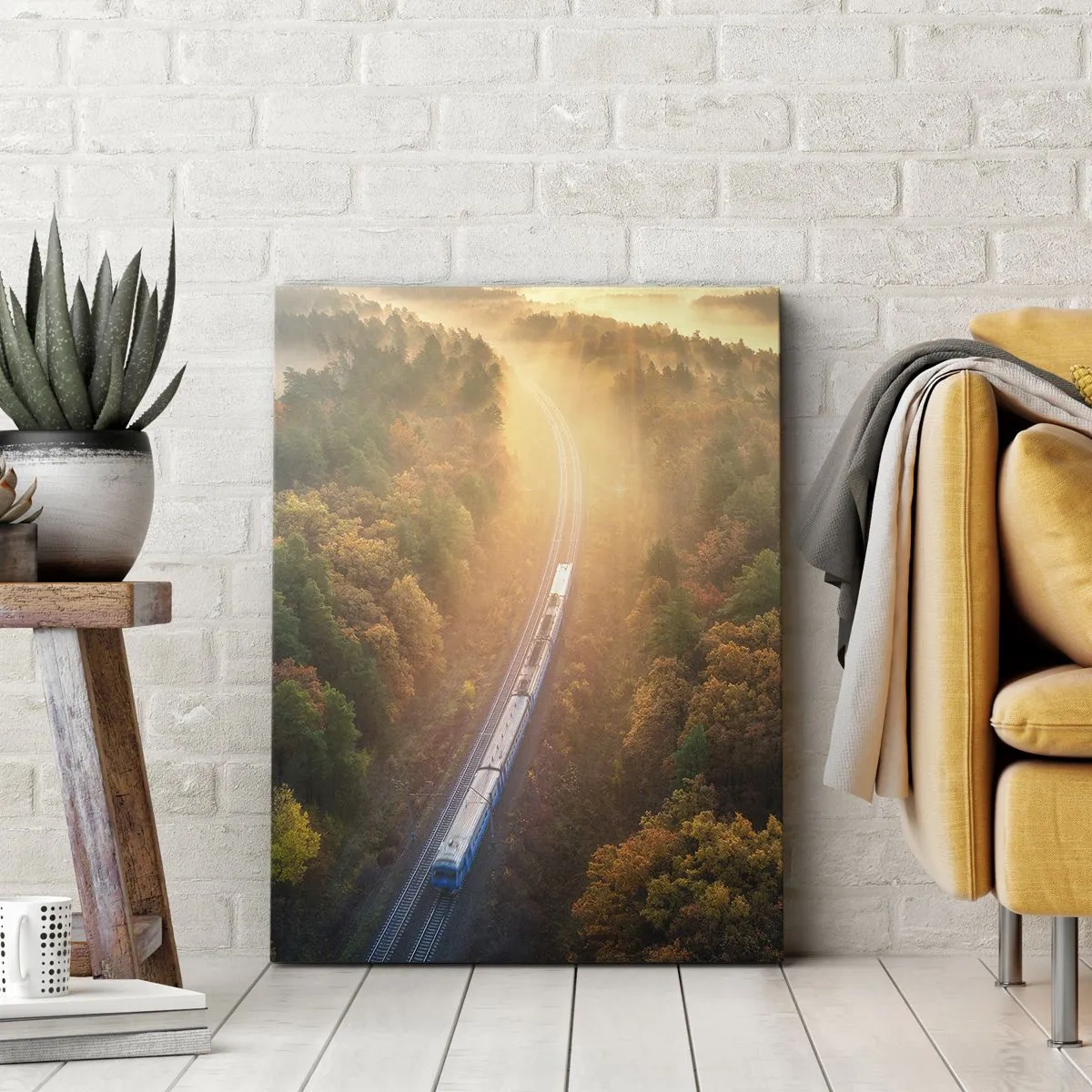 Obraz na plátne - Jesenná cesta - 45x80 cm
