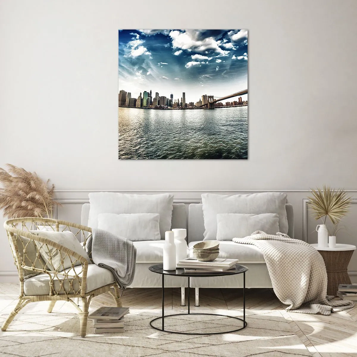 Obraz na skle - Sklenený ostrov - 40x40 cm