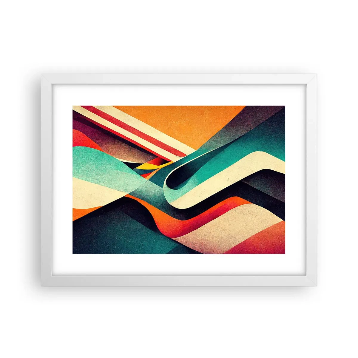 Plagát v bielom ráme - Intenzívna kompozícia - 40x30 cm