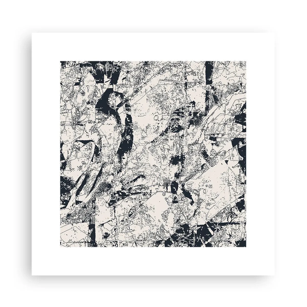 Plagát - Prelínanie protikladov - 30x30 cm