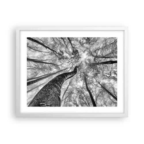 Plagát v bielom ráme - Závod ku svetlu - 50x40 cm