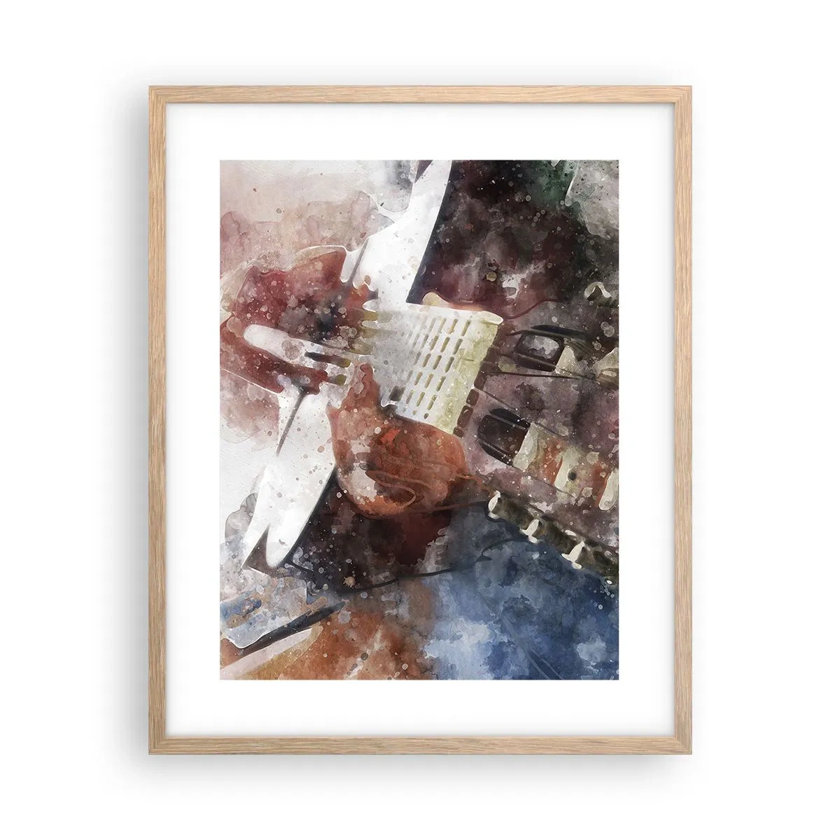 Plagát v ráme zo svetlého duba - Čo si o tom myslíš? - 40x50 cm