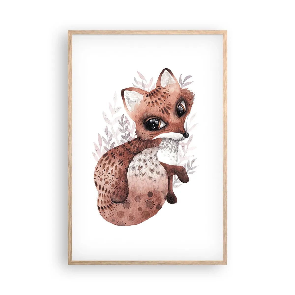 Plagát v ráme zo svetlého duba - Proste sa zamilovať - 61x91 cm