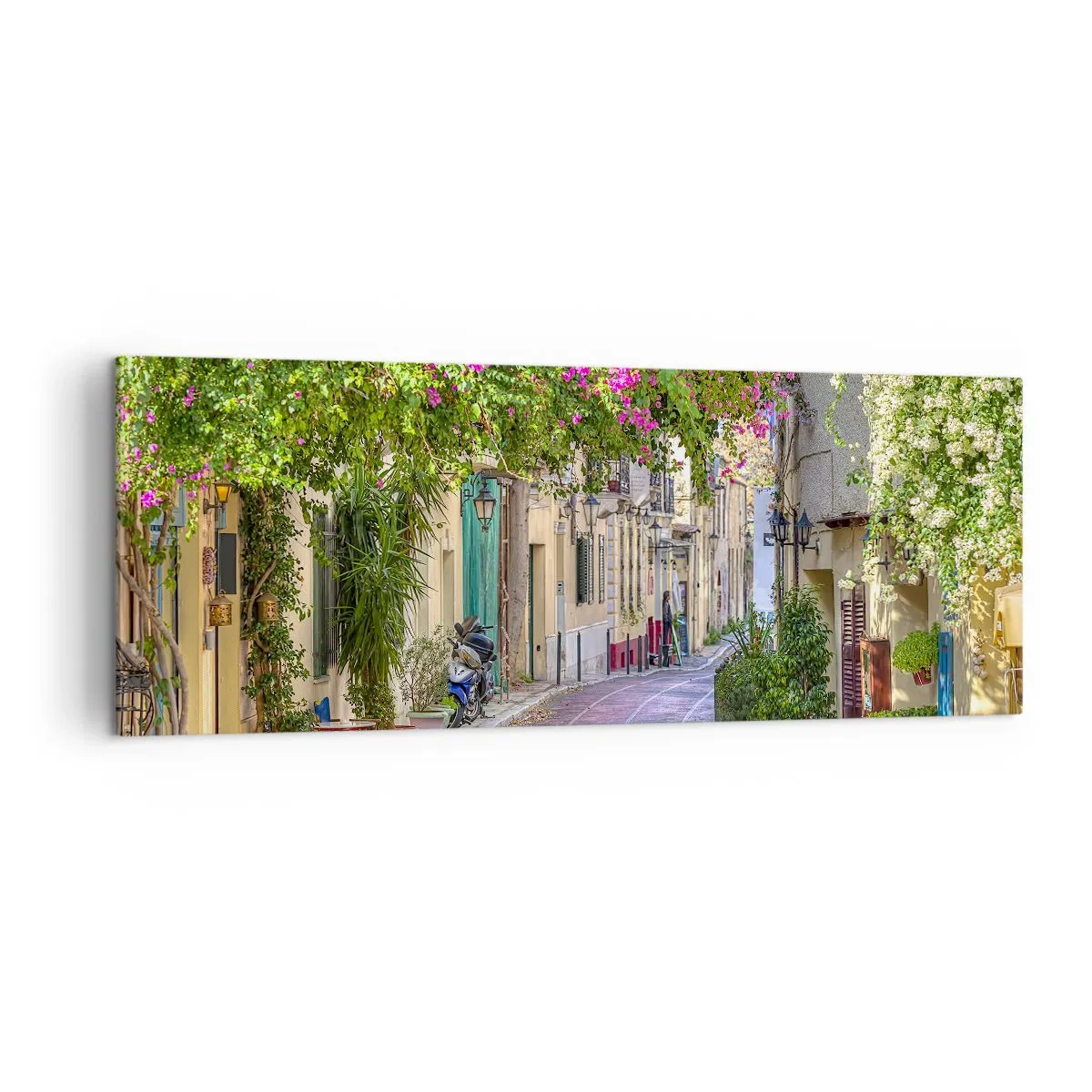 Obraz na plátne - Kvitnúce zákutie - 140x50 cm