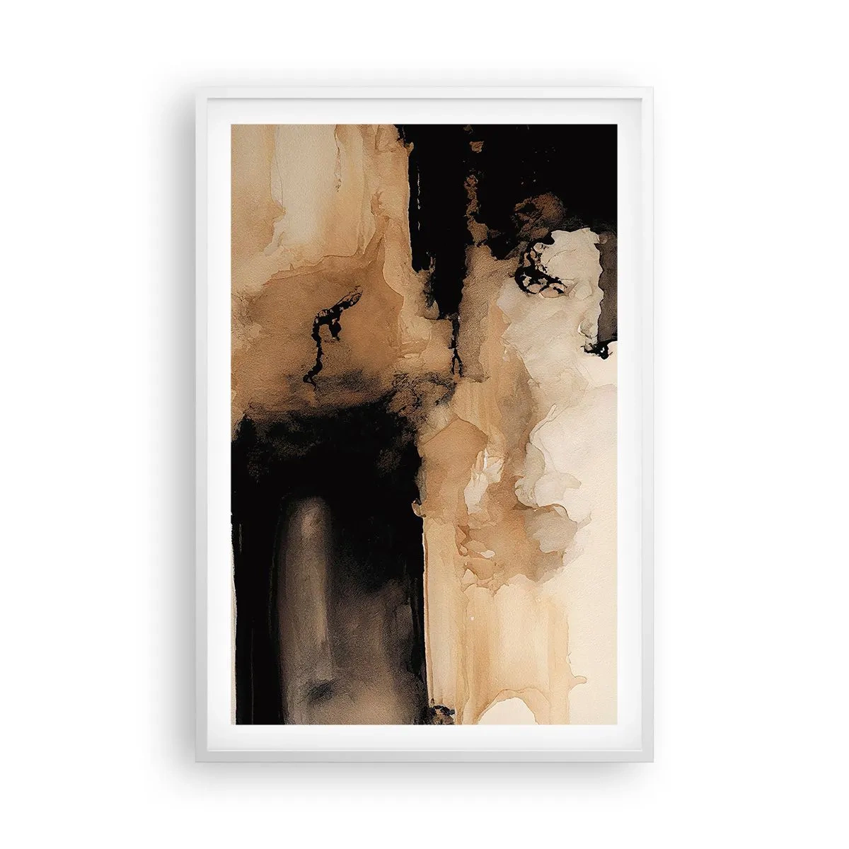 Plagát v bielom ráme - Pútavá abstrakcia - 61x91 cm