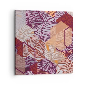 Obraz na plátne - Nemožný vzťah medzi geometriou a prírodou - 70x70 cm