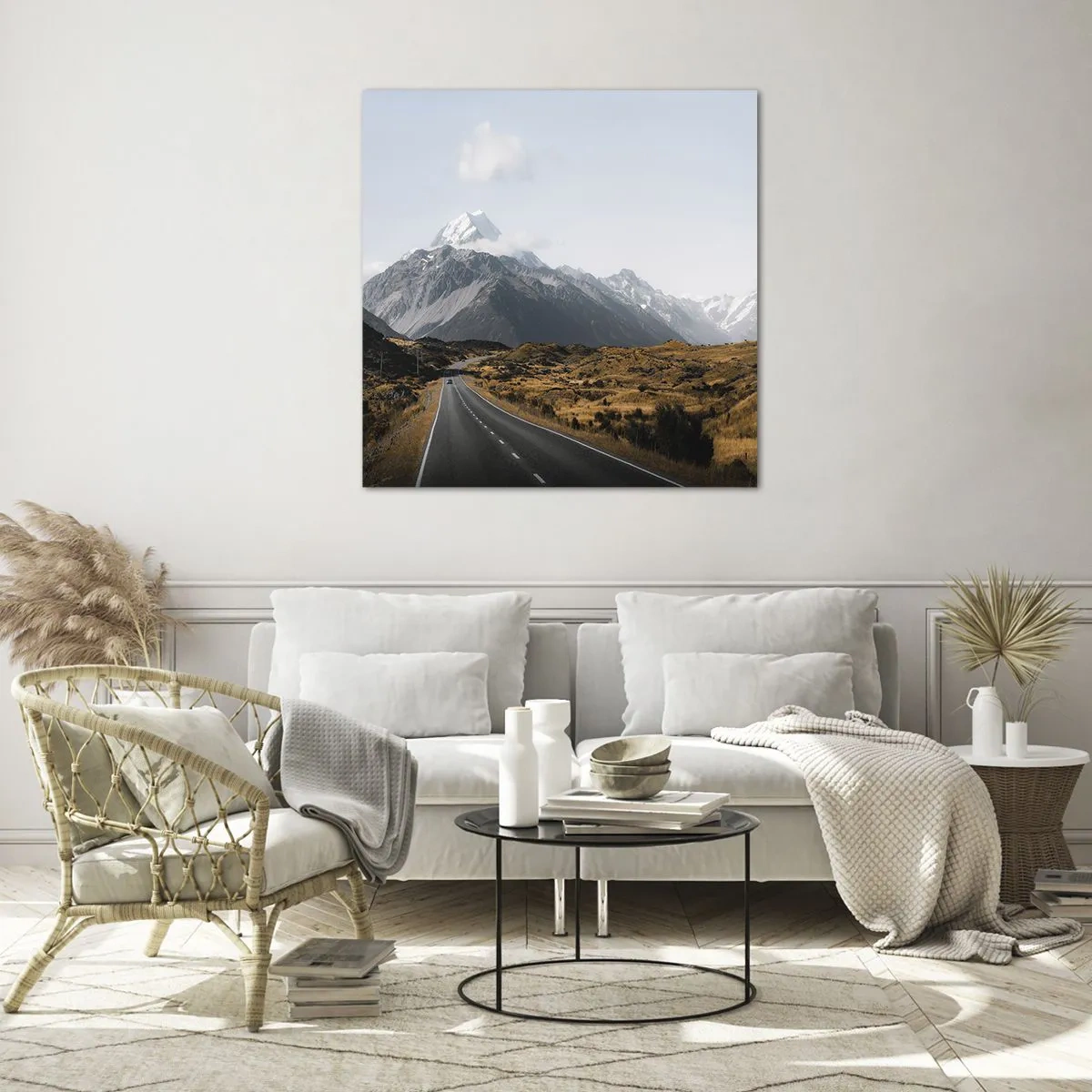 Obraz na skle - Cesta do srdca hôr - 60x60 cm