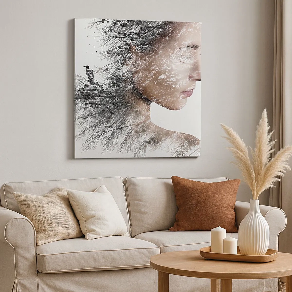 Obraz na plátne - Duch lesa - 30x30 cm