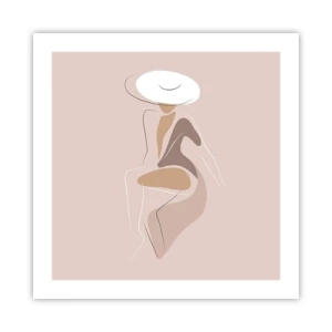 Plagát - Ako vyzerá pravá dáma? - 50x50 cm