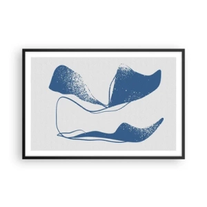 Plagát v čiernom ráme - Okrídlená abstrakcia - 91x61 cm