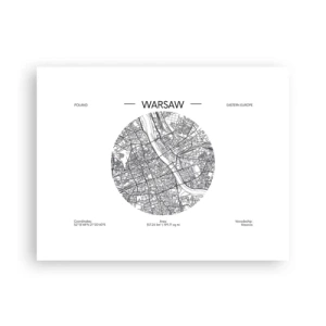 Plagát - Anatómia Varšavy - 40x30 cm
