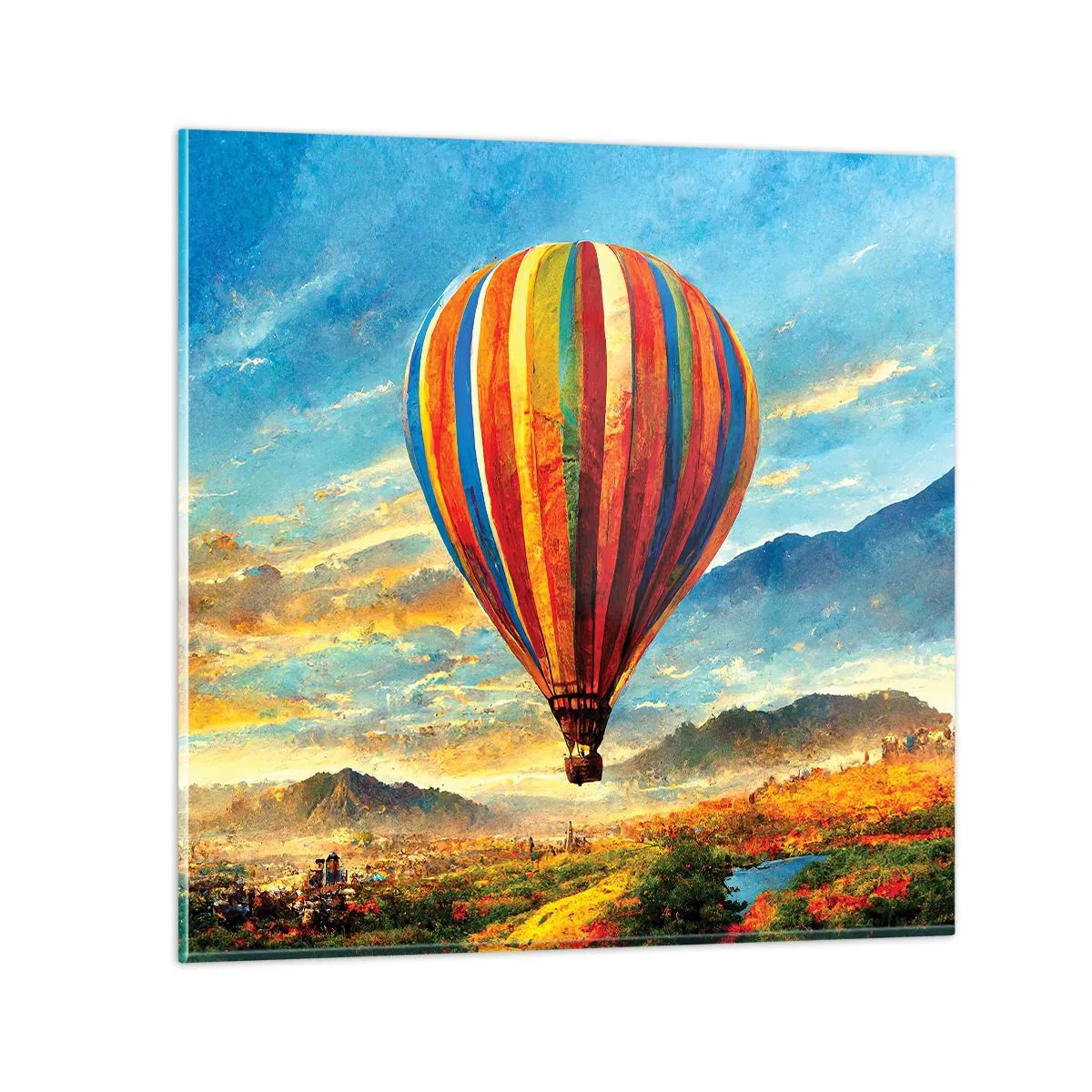 Obraz na skle - V tichu je toho vidieť viac - 50x50 cm