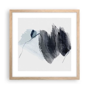 Plagát v ráme zo svetlého duba - Intenzita a pohyb - 40x40 cm