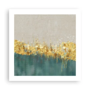 Plagát - Zlatá hranica - 50x50 cm