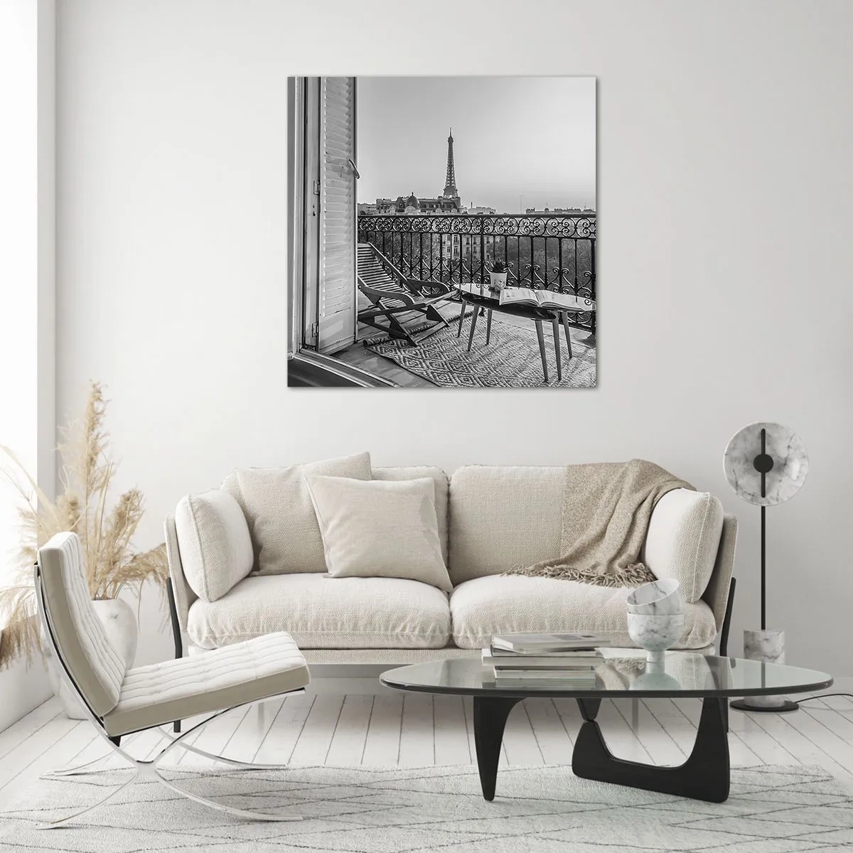 Obraz na skle - Parížske popoludnie - 30x30 cm