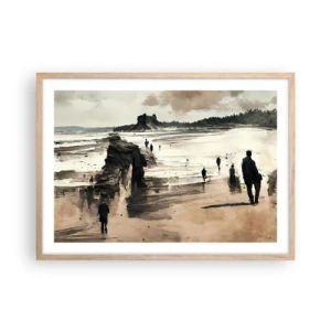 Plagát v ráme zo svetlého duba - Vyvolaní - 70x50 cm