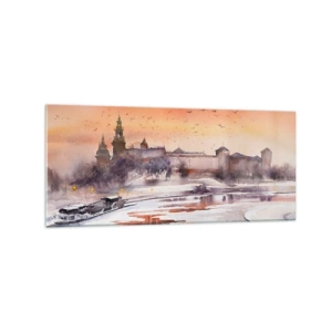Obraz na skle - Kráľovský západ slnka - 120x50 cm