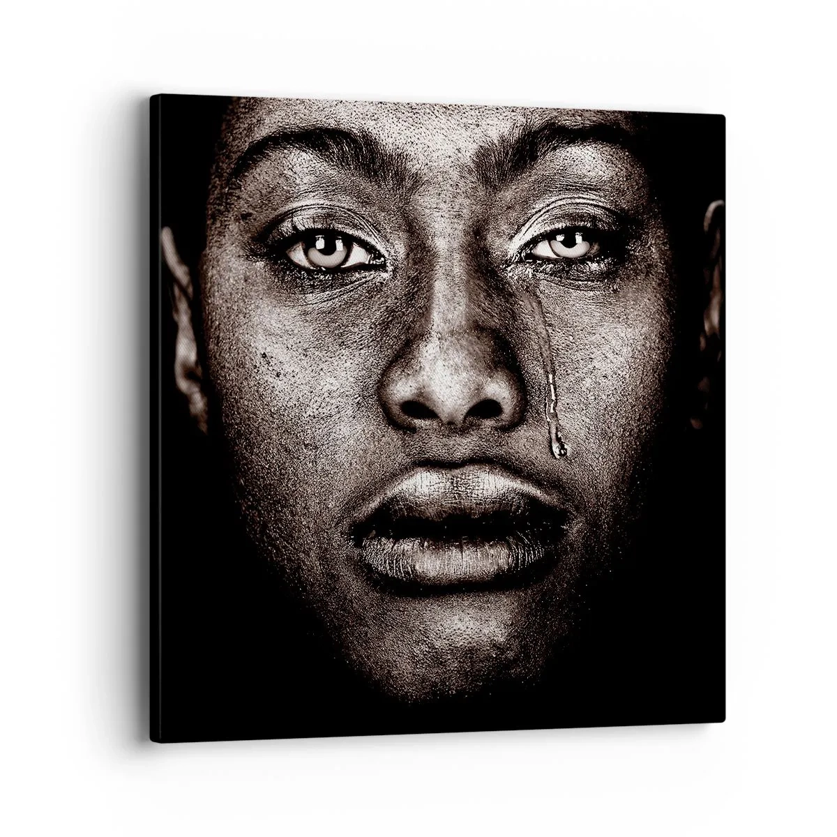 Obraz na plátne - Jedna slza - 40x40 cm