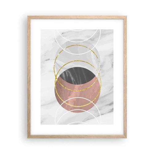 Plagát v ráme zo svetlého duba - Hudba sfér - 40x50 cm