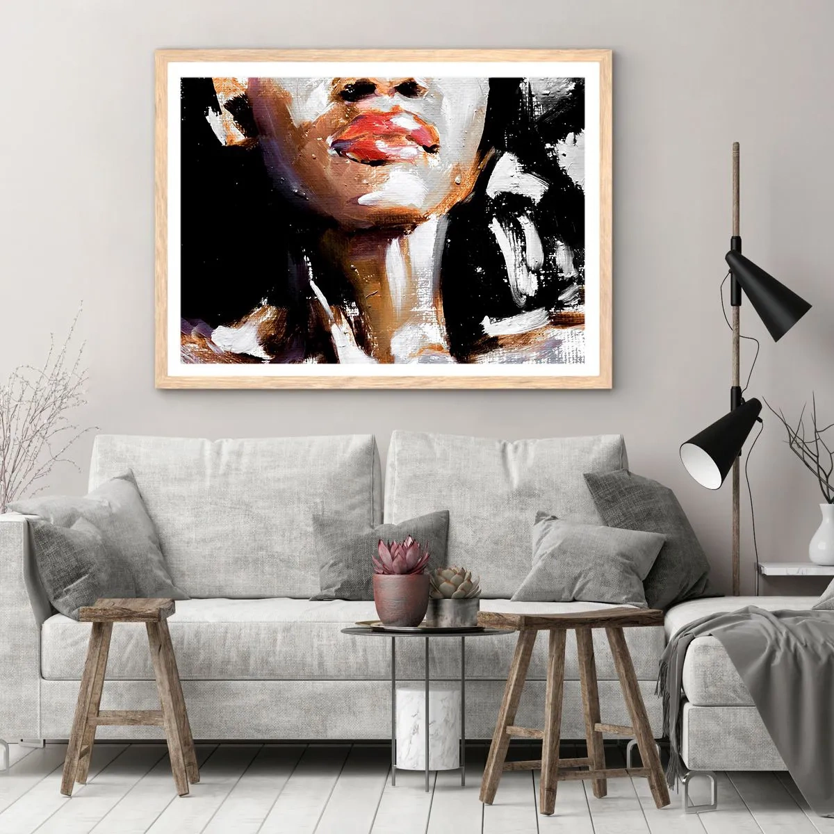 Plagát v ráme zo svetlého duba - Hrdosť bez predsudkov - 70x50 cm