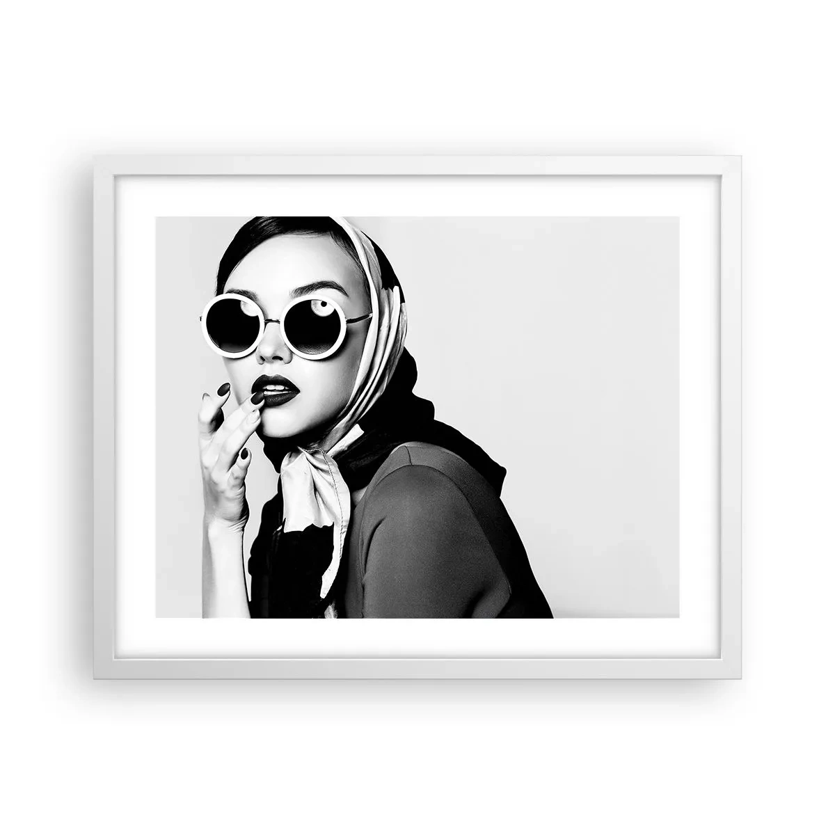 Plagát v bielom ráme - Pozdravy zo 60. rokov - 50x40 cm