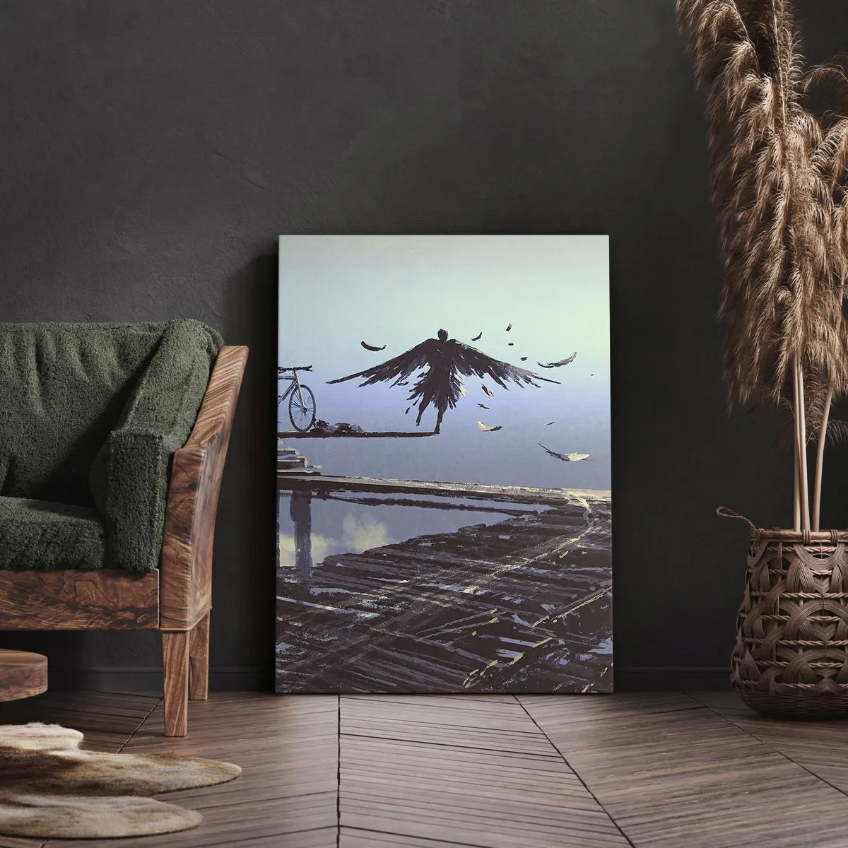 Obraz na plátne - Ikaros večne živý - 45x80 cm