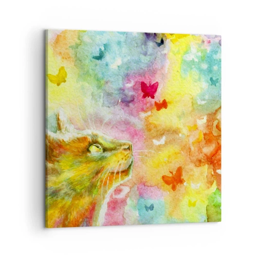 Obraz na plátne - Nezmysly v mačacom raji - 50x50 cm