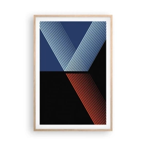 Plagát v ráme zo svetlého duba - Jednoduchý príbeh - 61x91 cm