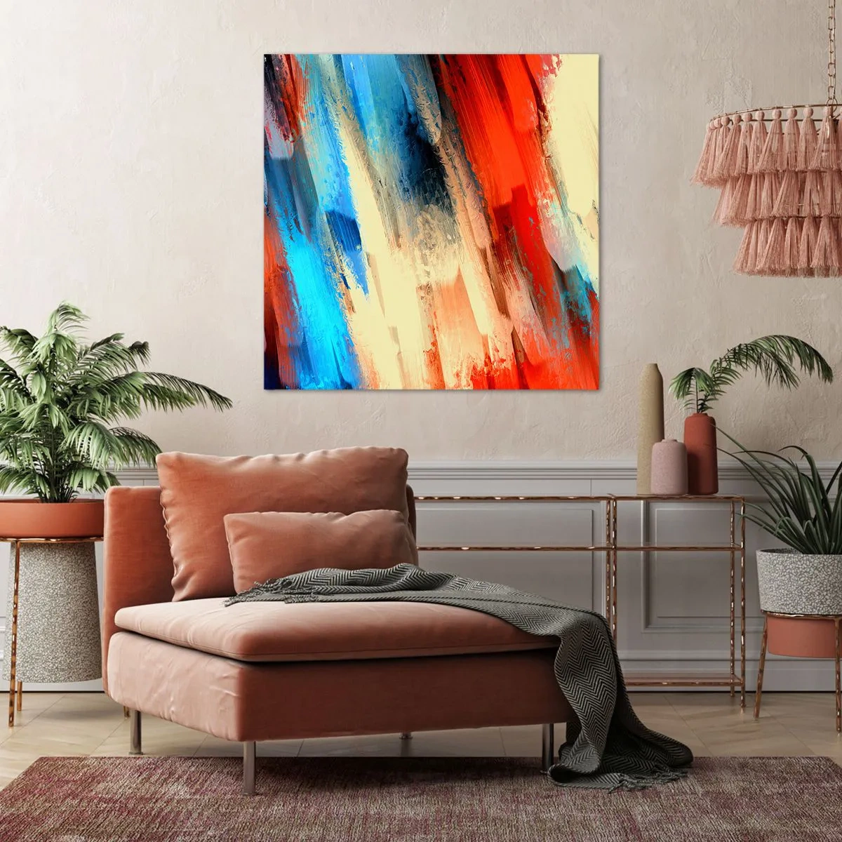 Obraz na plátne - Vodopád farieb - 40x40 cm