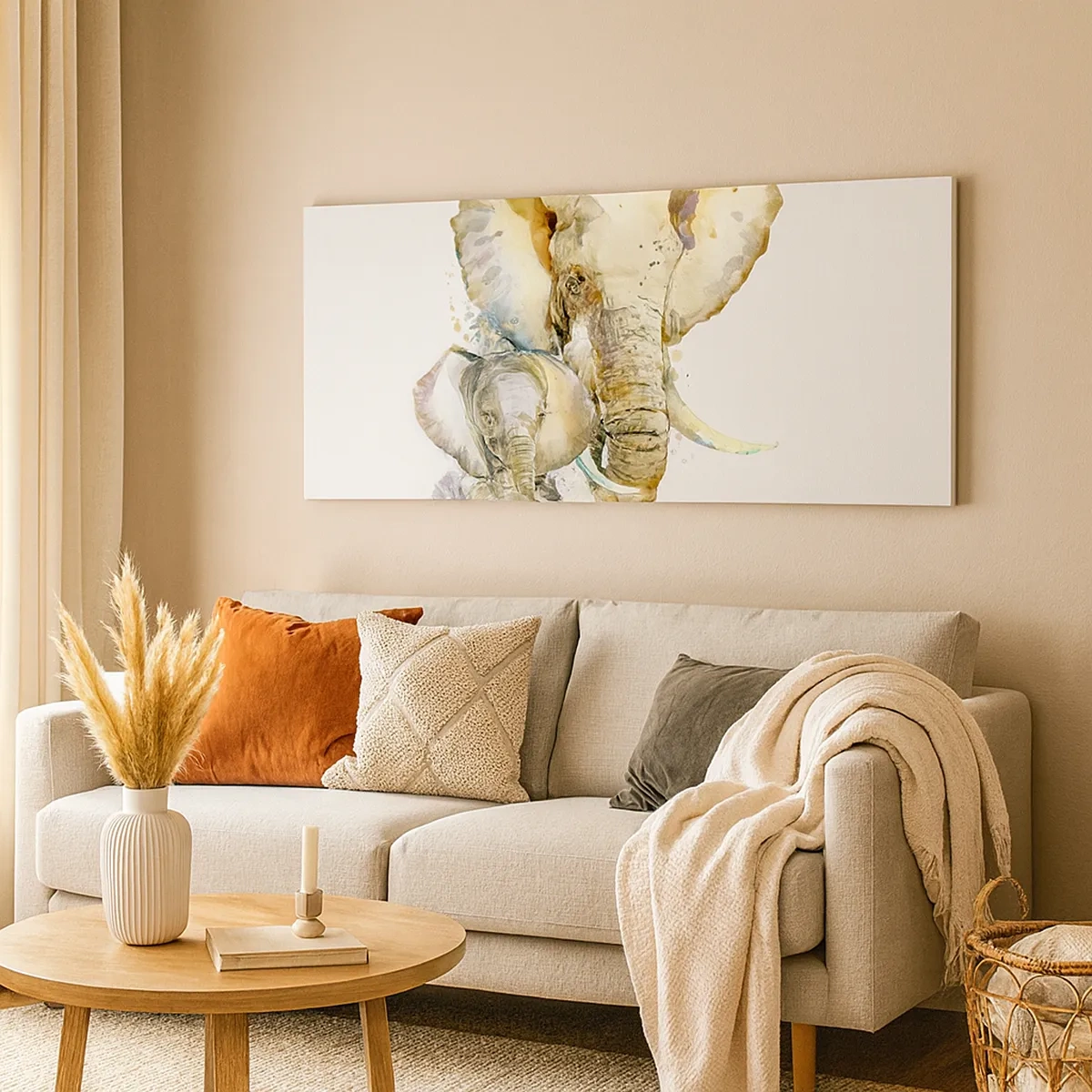 Obraz na plátne - Najlepšie je u mamy - 30x30 cm