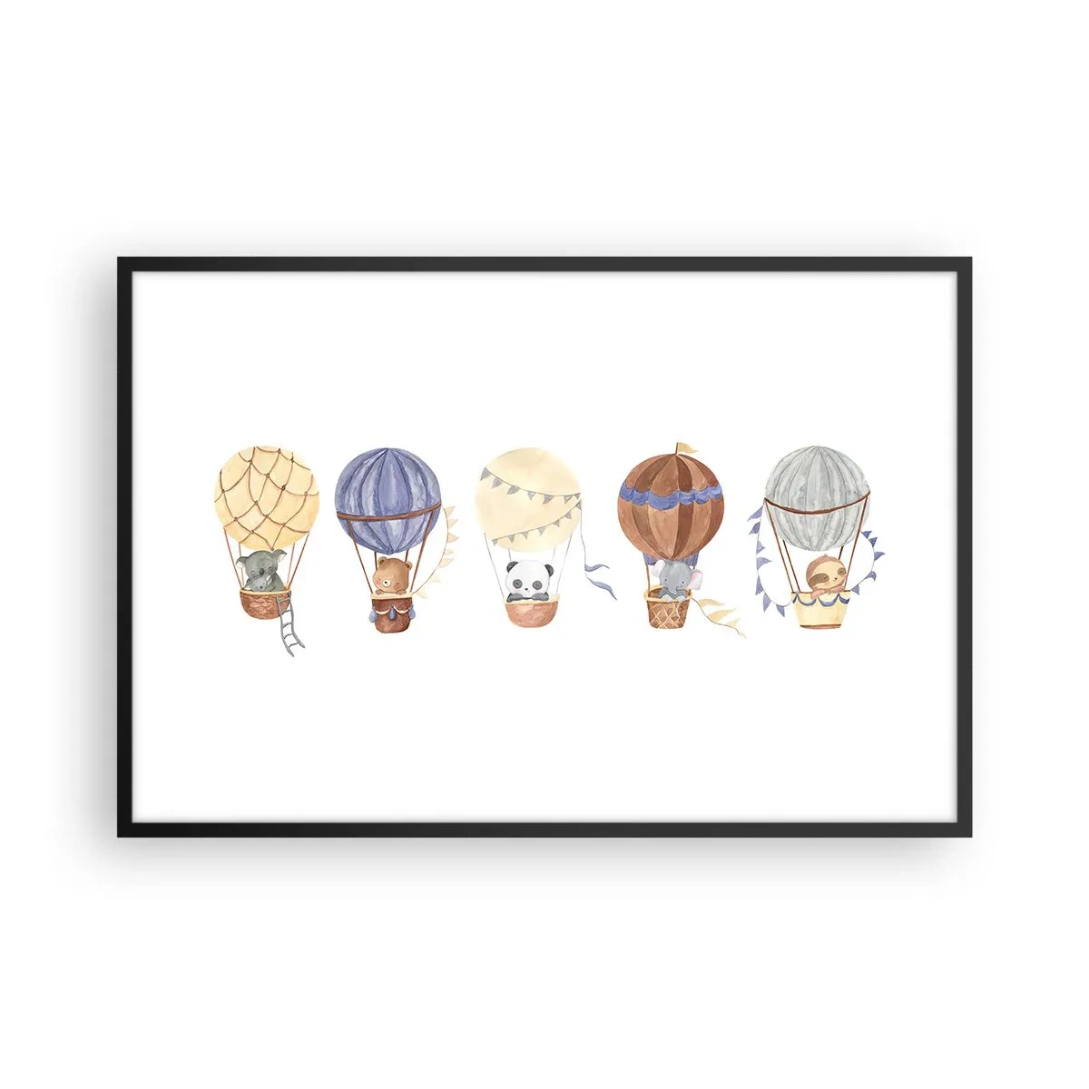 Plagát v čiernom ráme - Priatelia na cestách - 91x61 cm