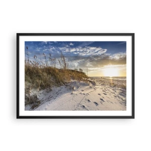 Plagát v čiernom ráme - Pozvánka na prechádzku - 70x50 cm