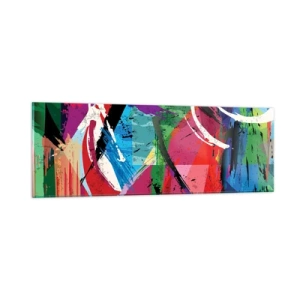 Obraz na skle - Rýchlo, živo a čulo - 90x30 cm