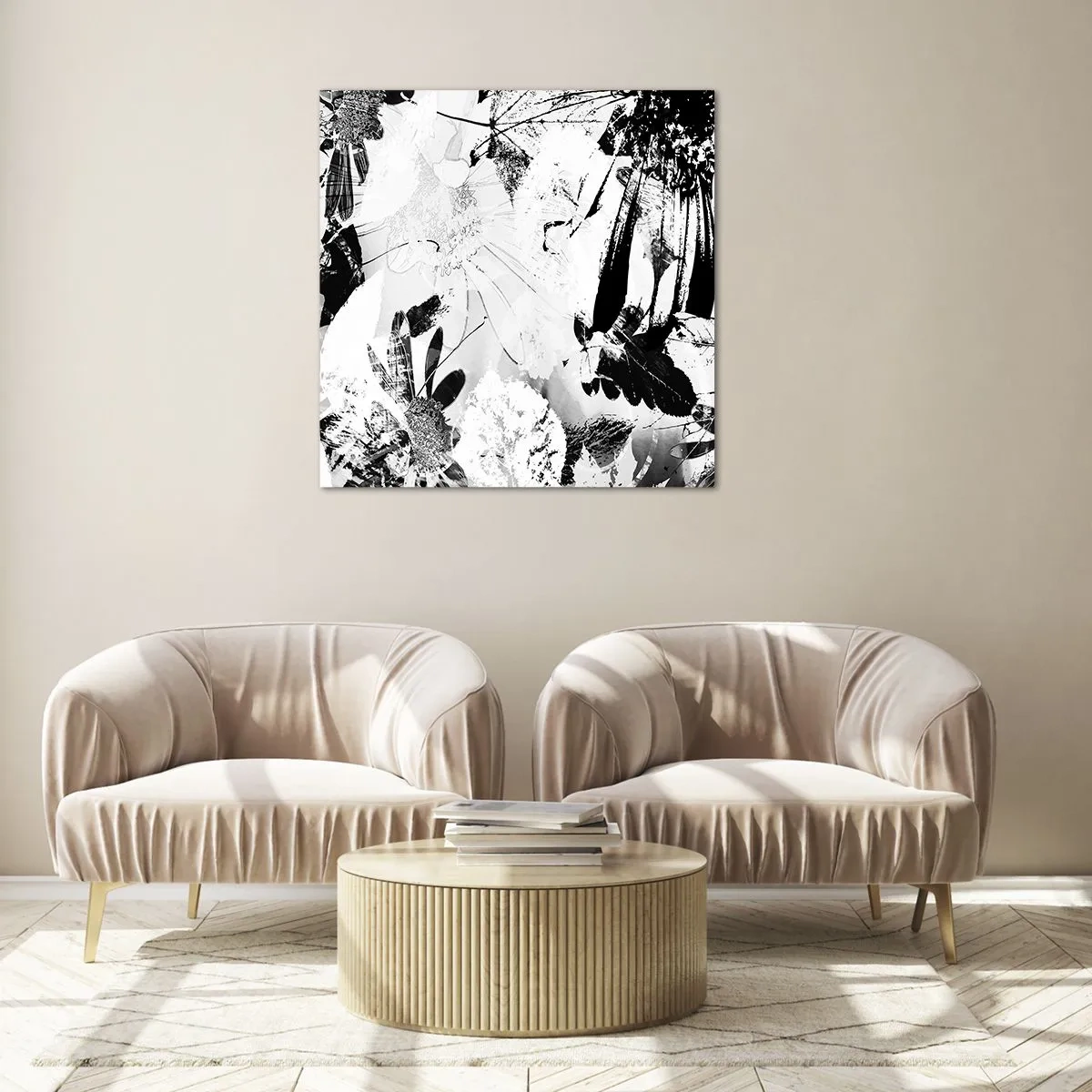 Obraz na skle - Jeseň v negatíve - 70x70 cm