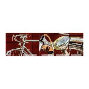 Vzorka Fototapeta Standard Eco - Stvorený pre víťazstvo - Bicykel, Retro, Jazda na bicykli - 100x30 cm
