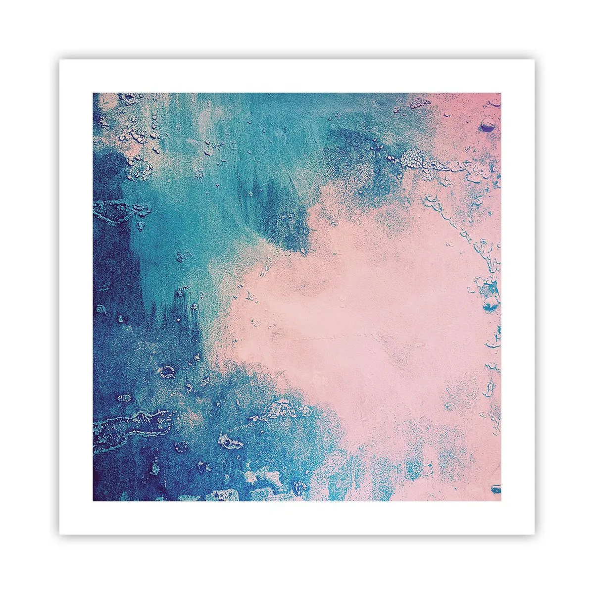 Plagát - Modré objatie - 50x50 cm