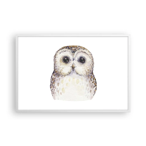 Plagát v bielom ráme - Pozri sa mi do očí - 91x61 cm