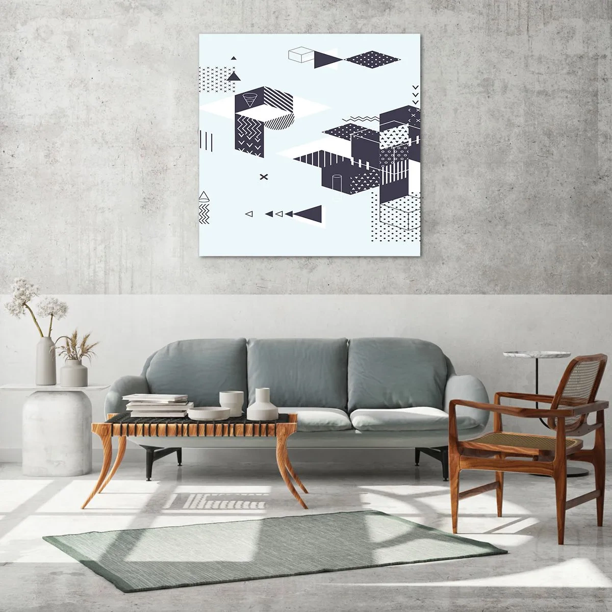 Obraz na skle - V duši matematika - 70x70 cm