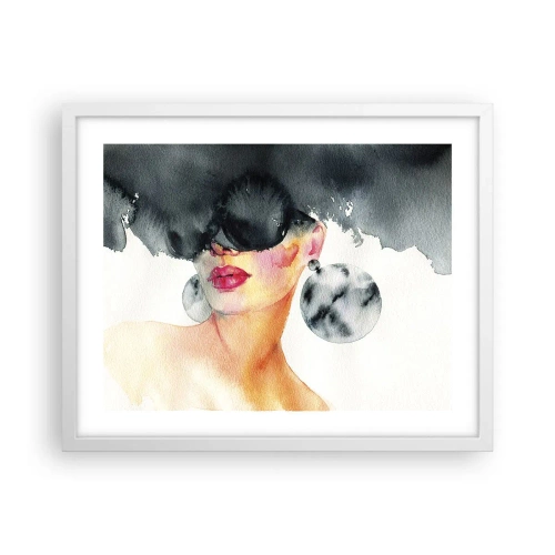Plagát v bielom ráme - Tajomstvo elegancie - 50x40 cm