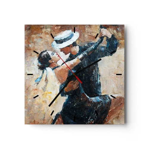 Nástenné hodiny - A la Rudolf Valentino - 40x40 cm