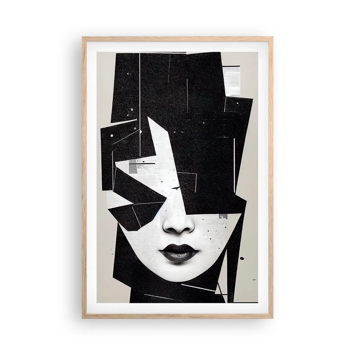 Plagát v ráme zo svetlého duba - Hlboko skryté - 61x91 cm